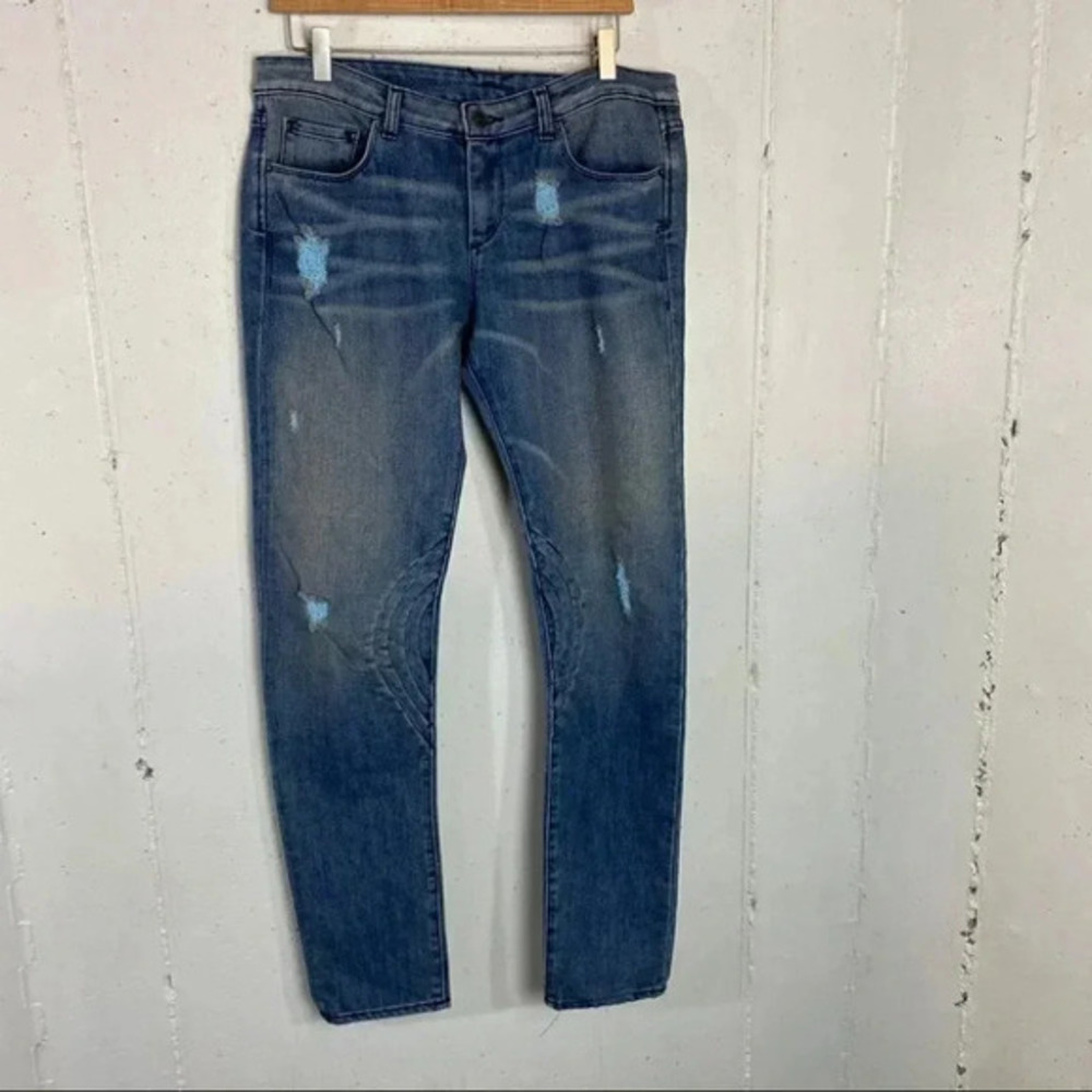 Unknown Factory W32 distressed‎ blue jeans
